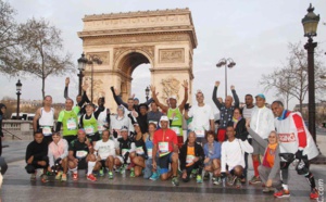 Marathon de Paris<br> La Réunion en l'air!