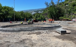 Le giratoire de l’échangeur RN6/RD41 à la sortie du pont Vinh-San bientôt livré !