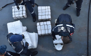 695 millions d'euros de cocaïne saisis par la Marine dans le golfe de Guinée