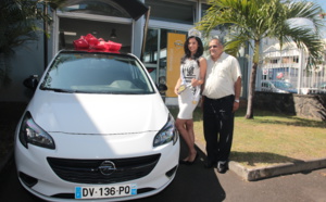 Miss Réunion 2015 a reçu les clés de son Opel Corsa