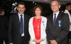 Ginette Azélie reçoit l'Ordre National du Mérite