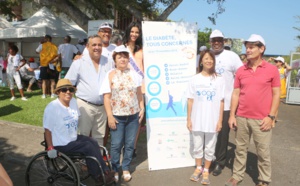 Marche contre le diabète<br>Azuima Issa et Daniel Sangouma Ambassadeurs