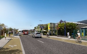 RN1E - Aménagements en faveur des mobilités actives entre la rue Simone Pinel et la Ravine à Marquet