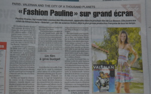 Pauline Hoarau tourne pour Luc Besson, article dans Le Quotidien
