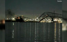 VIDEO : Effondrement spectaculaire du pont Francis Scott Key à Baltimore suite à une collision avec un navire