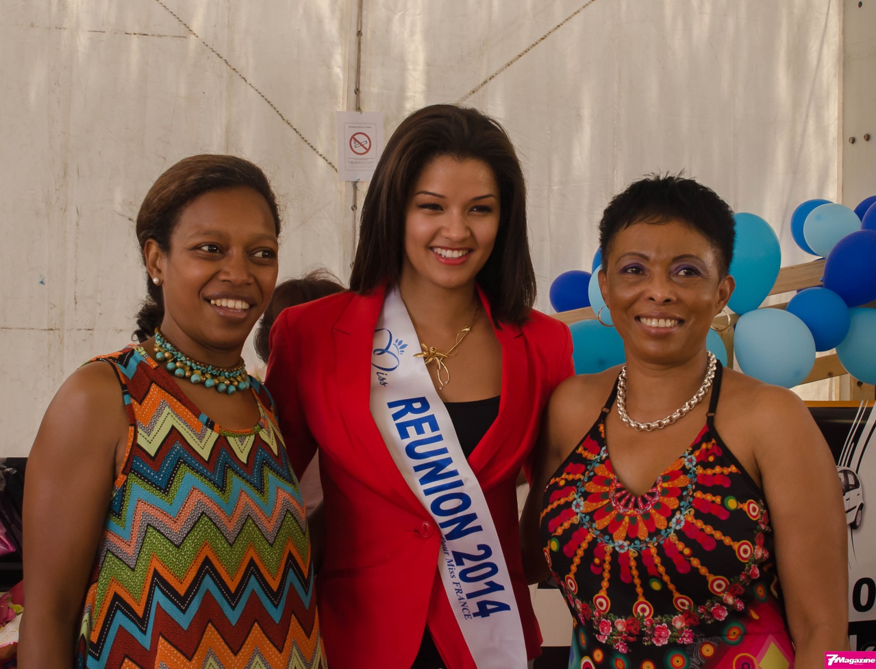 Sophie Mazandira, Miss Réunion, et Magalie Valaud